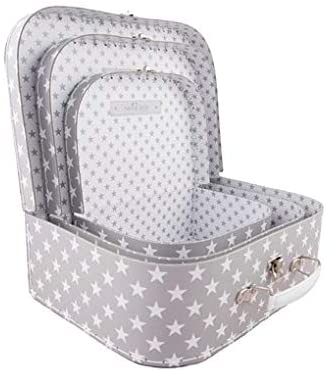 Sass & Belle Nordic Star Suitcases Grey - Image 4