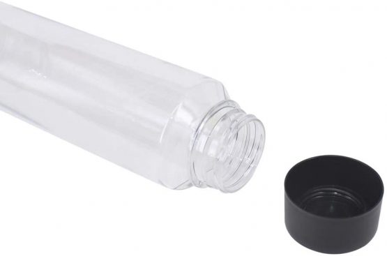YBCPACK 12 Pack 13.6 OZ (400 ml) Clear PET Plastic Juice Bottles with Black Lids - Plastic Smoothie Drink Bottles Ideal for Water, Juice, Milk and Other Homemade Beverages - Image 3