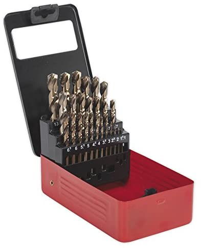 Sealey Metric Cobalt Drill Bit Set (25 Pieces) - AK4702, Multicoloured