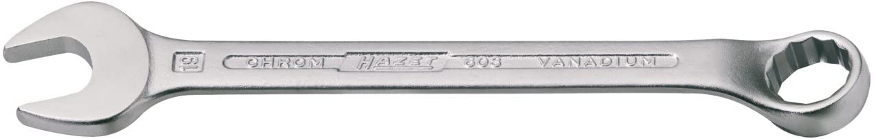 HAZET 603-7 110 mm Hexagon Profile Combination Wrench - Chrome-Plated, 7 mm(Schlüsselweite)