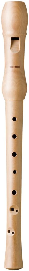 Hohner B9560 2 Piece C Key Wooden Soprano Recorder - Light Pearwood, Natural Peral Wood
