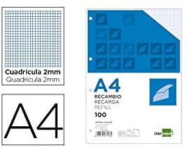 liderpapel RA04 - Spare with Margin 4 Holes, Beige