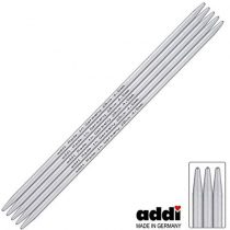 Addi Double Pointed Needles, Aluminium, 23cm, 6mm