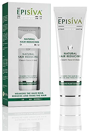 Episiva Natural Hair Reducing Cream for Face and Body Includes Natural Active Ingredients, White, 240 ml (Pack of 1)