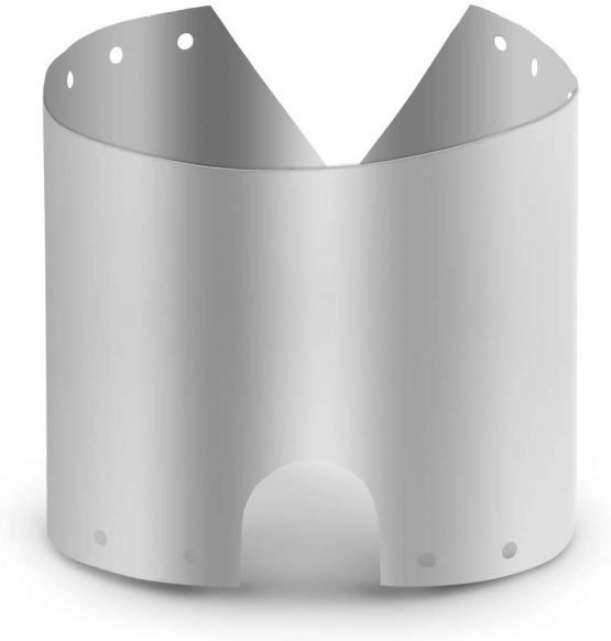 Lixada Wind Shield Ultralight Ultra-thin Titanium Windproof Plate Outdoor Camping Stove Windscreen 15 /19cm Optional