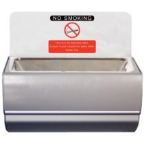 Bolero Wall Mounted Ashtray Made of Stainless Steel for Clubs and Restaurants