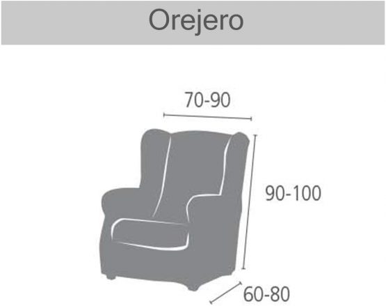 Eysa Ulises elastic wing chair sofa cover colour 08-red, Polyester-Cotton, 37 x 5 x 29 cm - Image 2
