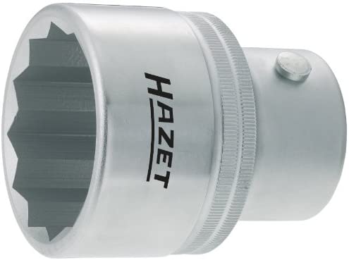 HAZET 1100Z-32 60 mm 12-Point Profile Socket - Chrome-Plated/Polished, 32 mm (Schlüsselweite)