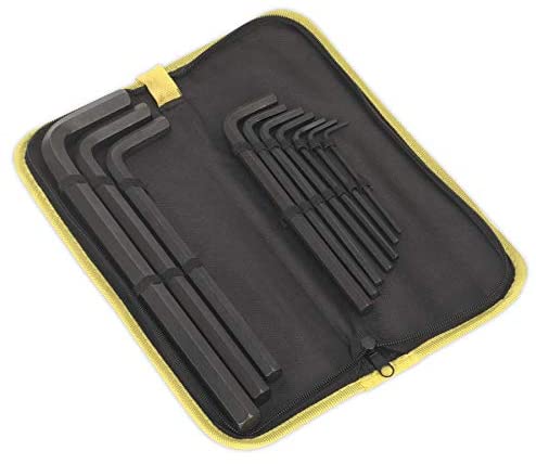Siegen by Sealey 10pc Jumbo Allen Key Hex Set - S0639, Silver - Image 2