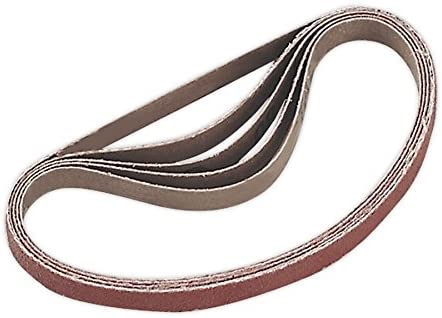 Sealey Sa35/B80G Sanding Belt 80Grit 10 X 330Mm Pack of 5, Red