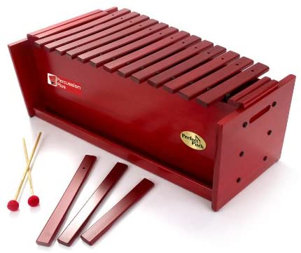 Perfect Pitch Bass Diatonic Xylophone, red