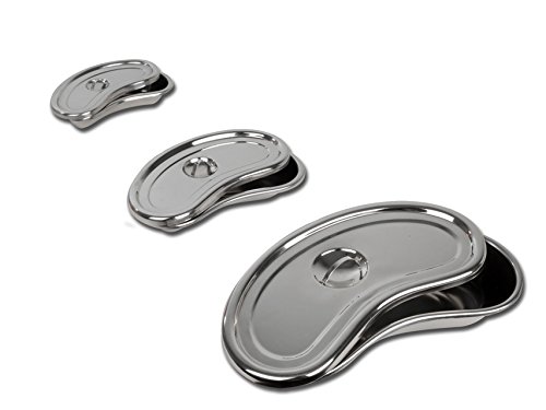GIMA UPL-062 kidney dish with lid, stainless steel, 200 mm x 95 mm x 35 mm - Image 2