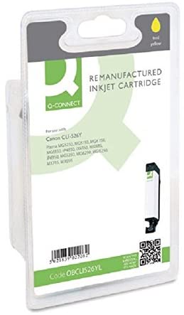 Q-Connect Canon CLI-526Y Remanufactured Yellow Inkjet Cartridge 4543B001