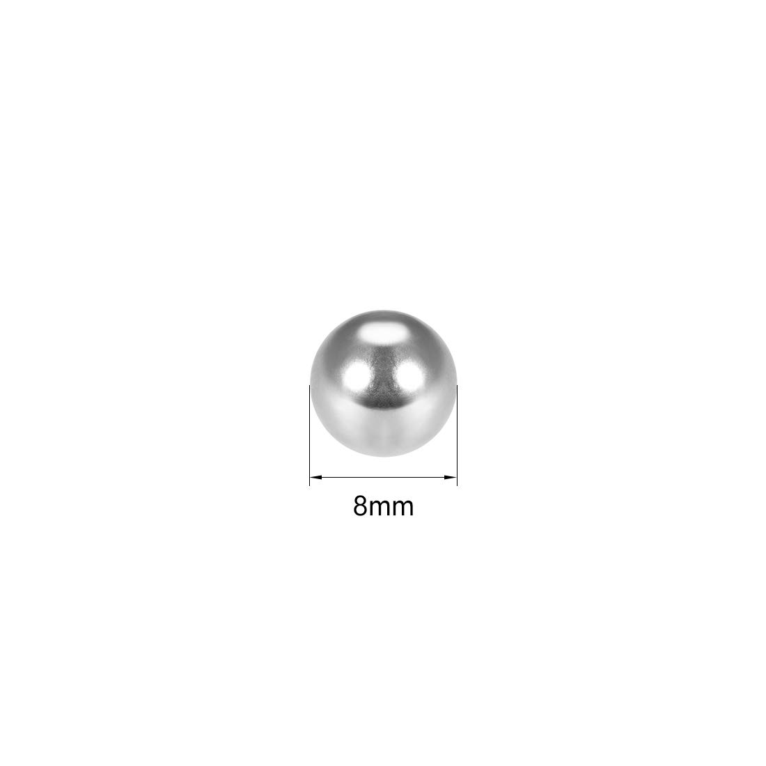 sourcing map 8mm Precision Chrome Steel Bearing Balls G25 25pcs - Image 2