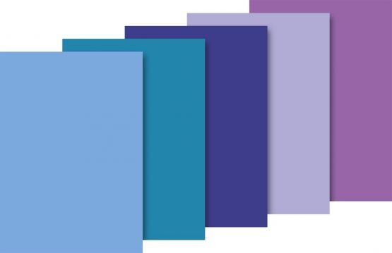 Baier Schneider &Tissue Paper 50 x 70 cm Blue / 5 Assorted Colors (10 Sheets) - Image 2