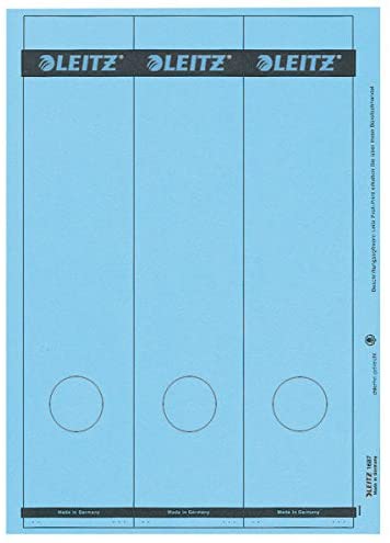 Esselte Leitz 16870035 Spine Label Self-Adhesive PC Paper Pack of 75 Blue, 35 PC-beschriftbare Rückenschilder, Papier