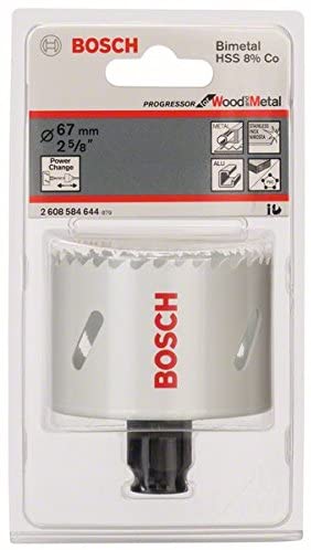 Bosch 2608584644 67 mm Progressor Hole Saw, White, 67mm diameter