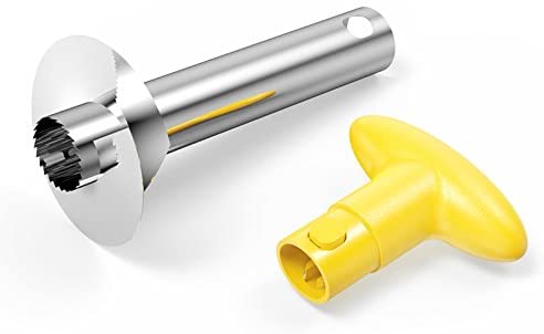 Pineapple Peeler and Corer Slicer Cutter Stainless Steel Easy Kitchen Fruit Tool by SameTech, Yellow - Image 3