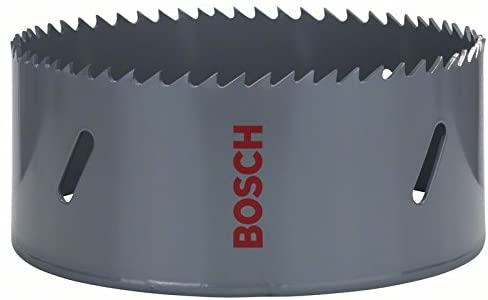 Bosch Professional 1x Hole Saw HSS Bi-metal for standard adapter (for various materials diameter 114 mm, Accessory Rotary Drill)