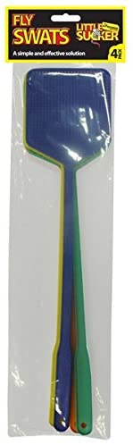4 Pack Plastic Fly Swats, Transparent, 10.5x0.5x46 cm - Image 2