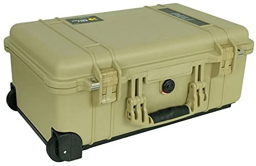 PELI 1510 Carry-On Transport Case, IP67 Watertight and Dustproof, 52L Capacity, Made in Germany