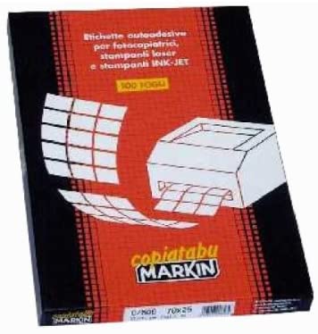 MARKIN 210 °C509 Labels White, 210*148 mm