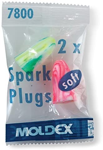 100 works of Spark Plugs Soft (7800) earplugs by Moldex with SNR 35 dB, hygienically and conveniently packed - Image 2