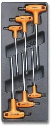 Beta 24240055 Model 2424 T55 6 Tools in Hard Thermoformed Tray, Multi-coloured, 6 pieces