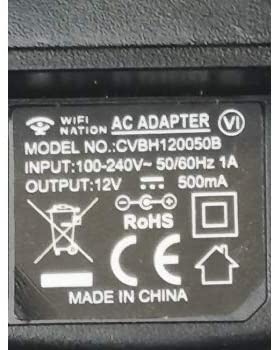 WiFi Nation Original Power Supply 12V - 500mA, UK 3-pin - Image 2