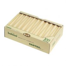 Bolsius 103400335505 Tapered Candle Ivory, 10", Cream (Pack of 100)