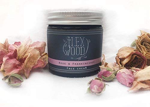 The Ilex Wood, Rose and Frankincense Face Cream, 100% Natural Handcrafted, Vegan, Moisturising, Anti Ageing - Image 3