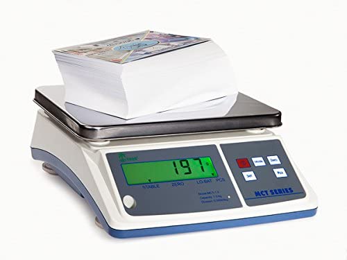 MCT-1500 -- 1500g x 0.05g Counting Scale Highly Accurate, Bianco Versione Europe