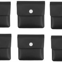 Rmeet Pocket Ashtray,Portable Ashtray 6 Pack Reusable Cigarette Ash Bags Fireproof Pouch Ashtray Odor Free Muticolor 8.5 * 7.5CM PVC