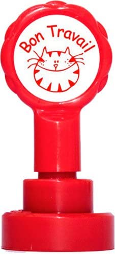 Teacher Stamps BR006 CM Stamp Self-Inking Teacher Good Work Random color), 2.8 x 2.8 x 6.5 cm