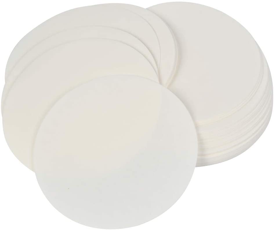 TIMESETL Qualitative Filter Paper 100 PCS Round Medium Flow Rate 11cm Dia Laboratory Filtration Lab Supplies