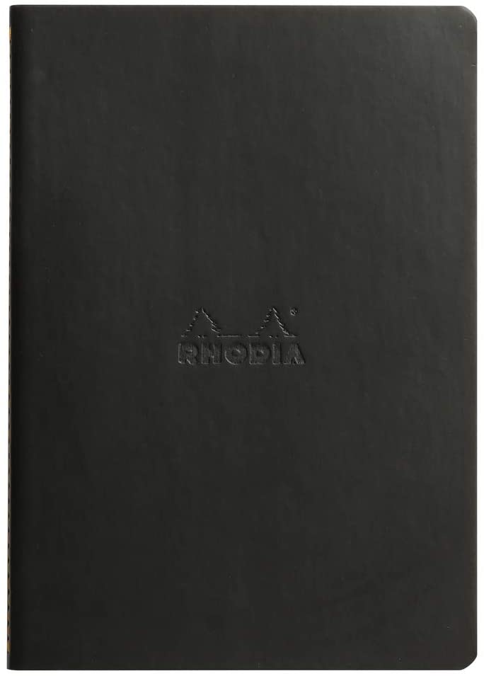RHODIA 116402C, Soft Notebook with Black Textile Stitching, A5, Lined, 64 pages, Ivory Clairefontaine Paper 90 g/m - Image 2
