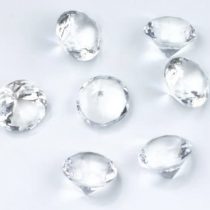 PolysGems 90 x Large Clear Wedding Table Scatter Diamonds (20mm x 90, Clear)