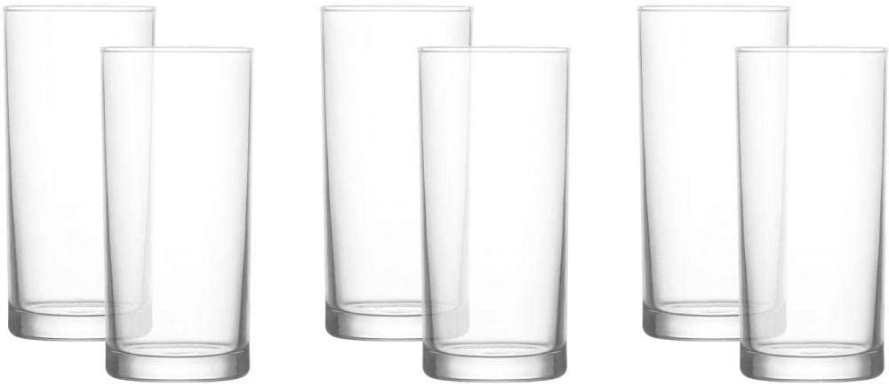 6x Clear 295ml Liberty Highball Glasses - Tall Hi Ball Glass Water Gin Juice Cocktail Drinking Glassware Tumblers Set - By LAV - Image 3