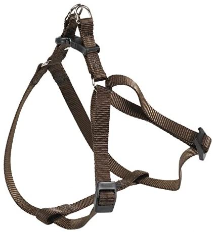 Ferplast Dog Harness Medium EASY M, Adjustable Dog Harness, Easy to Wear, 45-63 cm. Brown