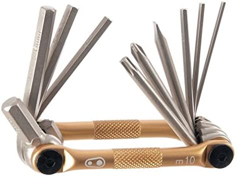 Crankbrothers Multi-10 Bicycle Multi-Tool, Gold, Each - Image 2
