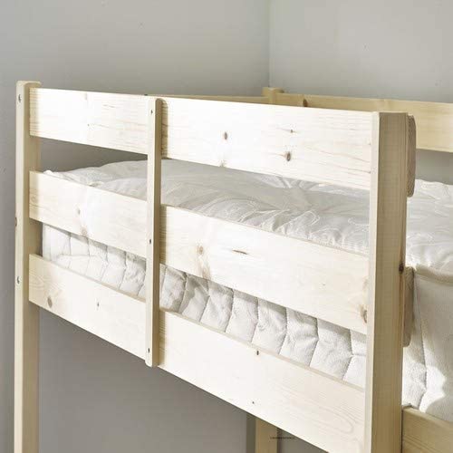 STRICTLY BEDS&BUNKS - Short Length Loft Bunkbed with Sprung Heavy Duty 2 ft 6 Small Single Wooden High Sleeper Bunkbed - Image 3
