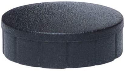 6162090 Magnet Mouth Solid, Round Magnet, Shatterproof Plastic, 300 g Holding Force, 20 x 7.5 mm, Black, 0,3 kg