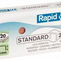 Rapid Standard 24/6 Staples, 6 mm Length, Flexible Galvanised Wire Copper Wire 1000 Agrafes