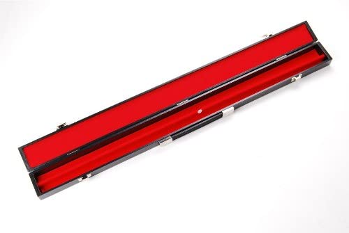 Other Sturdy Black Hard 2pc Snooker Cue Case Red Interior - Image 2
