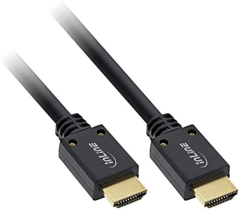 InLine 17903P HDMI Cable, Ultra High Speed HDMI Cable, 8K4K, Male/Male, Black/Gold, 3 m, black gold, 3m