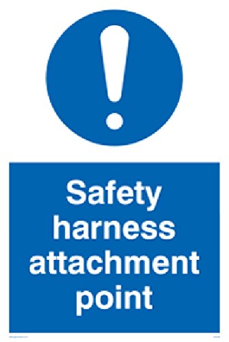 Viking Signs MC5726-A2P-1M”Safety Harness Attachment Point” Sign, 1 mm ...