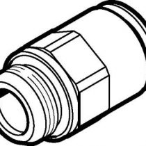 Festo 558664 Model NPQM-D-G14-Q6-P10 Push-In Fitting (Pack of 10)
