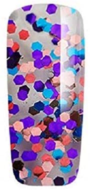 Bluesky Gel Nail Polish, Ibiza Sum1916, Chunky Glitter, Glitter, Summer Long Lasting, Chip Resistant, 10 ml (Requires Drying Under UV LED Lamp) - Image 2