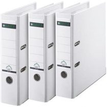 Leitz Lever Arch File, White, A4, 80 mm spine, Pack 3, Plastic, 310335101