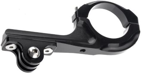 Goliton Bike bicycle Motorcycle Aluminum Handlebar Bar Mount Adapter for Action Camera, Black